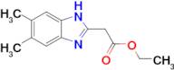 Ethyl 2-(5,6-dimethyl-1h-1,3-benzodiazol-2-yl)acetate
