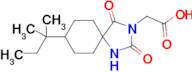 8-(1,1-Dimethylpropyl)-2,4-dioxo-1,3-diazaspiro[4.5]decane-3-acetic acid