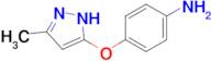 4-[(3-methyl-1H-pyrazol-5-yl)oxy]aniline