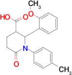 2-(2-Methoxyphenyl)-1-(4-methylphenyl)-6-oxo-3-piperidinecarboxylic acid
