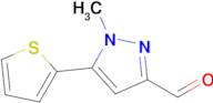 1-Methyl-5-(thiophen-2-yl)-1h-pyrazole-3-carbaldehyde