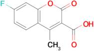 7-Fluoro-4-methyl-2-oxo-2H-1-benzopyran-3-carboxylic acid