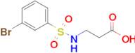 3-(3-Bromobenzenesulfonamido)propanoic acid