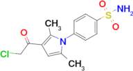 4-[3-(2-chloroacetyl)-2,5-dimethyl-1h-pyrrol-1-yl]benzene-1-sulfonamide