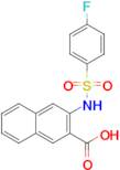 3-(4-Fluorobenzenesulfonamido)naphthalene-2-carboxylic acid