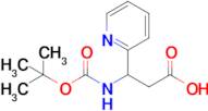 3-{[(tert-butoxy)carbonyl]amino}-3-(pyridin-2-yl)propanoic acid