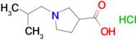 1-(2-Methylpropyl)pyrrolidine-3-carboxylic acid hydrochloride