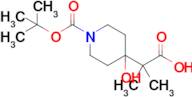 2-{1-[(tert-butoxy)carbonyl]-4-hydroxypiperidin-4-yl}-2-methylpropanoic acid