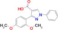 3-(2,4-Dimethoxyphenyl)-1-phenyl-1h-pyrazole-4-carboxylic acid