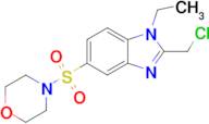 2-(Chloromethyl)-1-ethyl-5-(morpholine-4-sulfonyl)-1h-1,3-benzodiazole