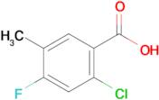 2-Chloro-4-fluoro-5-methylbenzoic acid