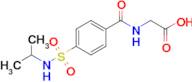 2-({4-[(propan-2-yl)sulfamoyl]phenyl}formamido)acetic acid