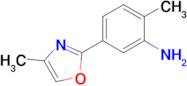 2-Methyl-5-(4-methyl-1,3-oxazol-2-yl)aniline