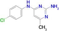 n4-(4-Chlorophenyl)-6-methylpyrimidine-2,4-diamine