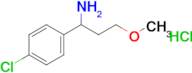 1-(4-Chlorophenyl)-3-methoxypropan-1-amine hydrochloride