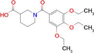 1-(3,4,5-Triethoxybenzoyl)piperidine-3-carboxylic acid