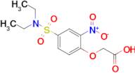 2-[4-(diethylsulfamoyl)-2-nitrophenoxy]acetic acid