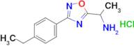 1-[3-(4-ethylphenyl)-1,2,4-oxadiazol-5-yl]ethan-1-amine hydrochloride