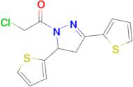 1-[3,5-bis(thiophen-2-yl)-4,5-dihydro-1h-pyrazol-1-yl]-2-chloroethan-1-one