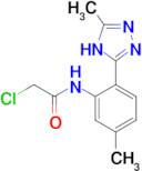 2-Chloro-n-[5-methyl-2-(5-methyl-4h-1,2,4-triazol-3-yl)phenyl]acetamide