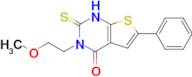 3-(2-methoxyethyl)-6-phenyl-2-sulfanylidene-1H,2H,3H,4H-thieno[2,3-d]pyrimidin-4-one