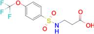 3-[4-(trifluoromethoxy)benzenesulfonamido]propanoic acid