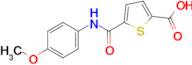 5-[(4-methoxyphenyl)carbamoyl]thiophene-2-carboxylic acid