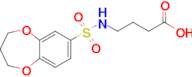 4-(3,4-Dihydro-2h-1,5-benzodioxepine-7-sulfonamido)butanoic acid