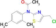 n-[4-(chloromethyl)-1,3-thiazol-2-yl]-n-(2,4-dimethylphenyl)acetamide