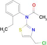 n-[4-(chloromethyl)-1,3-thiazol-2-yl]-n-(2-ethylphenyl)acetamide