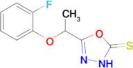 5-[1-(2-fluorophenoxy)ethyl]-2,3-dihydro-1,3,4-oxadiazole-2-thione