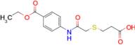 3-[({[4-(ethoxycarbonyl)phenyl]carbamoyl}methyl)sulfanyl]propanoic acid