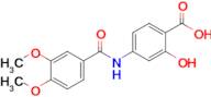 4-(3,4-Dimethoxybenzamido)-2-hydroxybenzoic acid