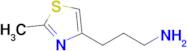 3-(2-Methyl-1,3-thiazol-4-yl)propan-1-amine