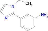 3-(1-Ethyl-1h-imidazol-2-yl)aniline