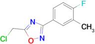 5-(Chloromethyl)-3-(4-fluoro-3-methylphenyl)-1,2,4-oxadiazole