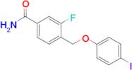 3-Fluoro-4-(4-iodophenoxymethyl)benzamide