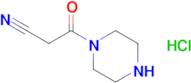 3-Oxo-3-(piperazin-1-yl)propanenitrile hydrochloride