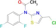 n-[4-(chloromethyl)-1,3-thiazol-2-yl]-n-(2,4-difluorophenyl)acetamide