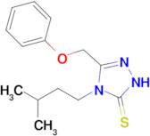 4-(3-methylbutyl)-3-(phenoxymethyl)-4,5-dihydro-1H-1,2,4-triazole-5-thione