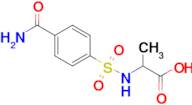 2-(4-Carbamoylbenzenesulfonamido)propanoic acid