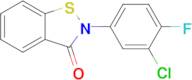 2-(3-Chloro-4-fluorophenyl)-1,2-benzisothiazol-3(2H)-one