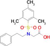 N-(2-Phenylethyl)-N-[(2,4,6-trimethylphenyl)sulfonyl]glycine