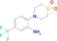 4-[2-amino-4-(trifluoromethyl)phenyl]-1lambda6-thiomorpholine-1,1-dione