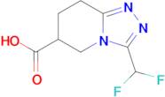3-(Difluoromethyl)-5h,6h,7h,8h-[1,2,4]triazolo[4,3-a]pyridine-6-carboxylic acid