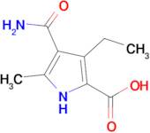 4-Carbamoyl-3-ethyl-5-methyl-1h-pyrrole-2-carboxylic acid