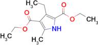 2,4-Diethyl 3-ethyl-5-methyl-1h-pyrrole-2,4-dicarboxylate