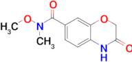 n-Methoxy-n-methyl-3-oxo-3,4-dihydro-2h-1,4-benzoxazine-7-carboxamide