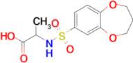 2-(3,4-Dihydro-2h-1,5-benzodioxepine-7-sulfonamido)propanoic acid