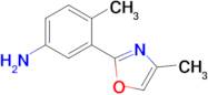 4-Methyl-3-(4-methyl-1,3-oxazol-2-yl)aniline